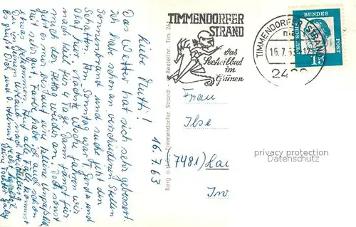 AK / Ansichtskarte Timmendorfer_Strand Fliegeraufnahme Hallenbad Timmendorfer_Strand