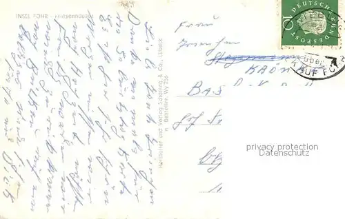 AK / Ansichtskarte Insel_Foehr Friesenhaeuser Insel_Foehr