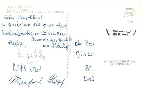 AK / Ansichtskarte Schermshoehe Hotel Berghof Schermshoehe