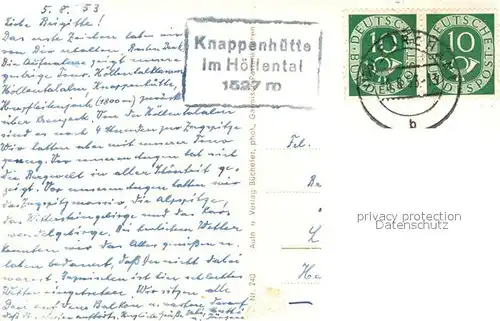 AK / Ansichtskarte Garmisch Partenkirchen Knappenhoeuser Hoellental Zugspitze Garmisch Partenkirchen