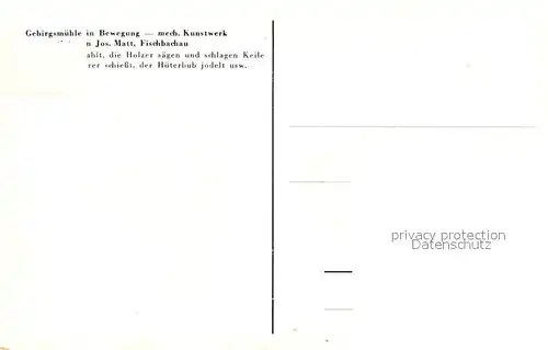 AK / Ansichtskarte Fischbachau Bergmuehle  Fischbachau