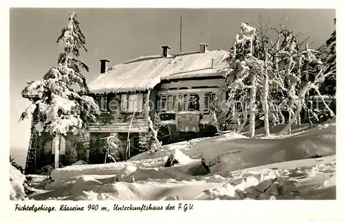 AK / Ansichtskarte Wunsiedel Koesseine Unterkunftshaus der FGV Wunsiedel