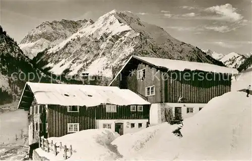 AK / Ansichtskarte Mittelberg_Kleinwalsertal Alte Muehle Widderstein Baerenkopf  Mittelberg_Kleinwalsertal