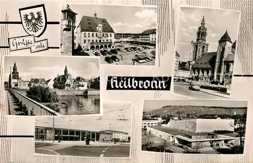 AK / Ansichtskarte Heilbronn_Neckar Rathaus Kilianskirche Bahnhof  Heilbronn Neckar