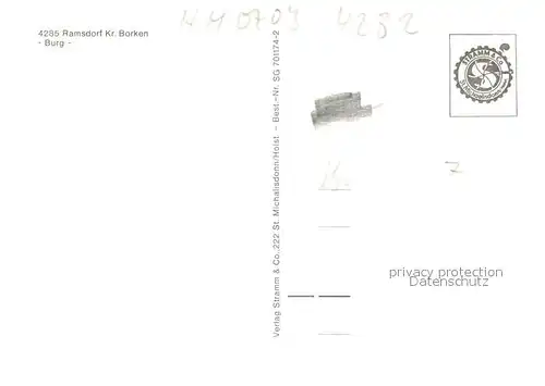 AK / Ansichtskarte Ramsdorf_Velen Burg Ramsdorf_Velen