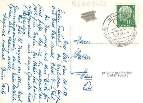 AK / Ansichtskarte Bad_Orb Dr. Scherf Denkmal Bahnhof Kleines Haus Bad_Orb