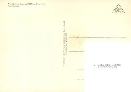 AK / Ansichtskarte Westerland_Sylt Promenade Westerland_Sylt