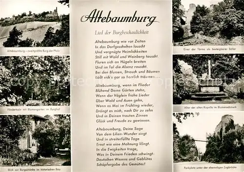 AK / Ansichtskarte Ebernburg Burgruine Altebaumburg Ebernburg