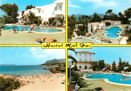 AK / Ansichtskarte Alcudia_Mallorca Hotel Mal Pas Swimmingpool Strand Alcudia Mallorca