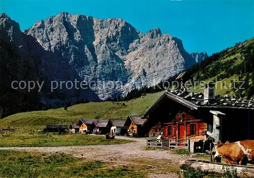 AK / Ansichtskarte Hinterriss_Tirol Eng Almen mit Karwendel Hinterriss Tirol