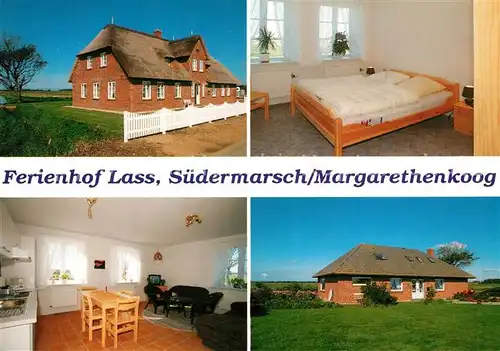 AK / Ansichtskarte Suedermarsch_Husum Ferienhof Lass Zimmer Bungalow Suedermarsch Husum