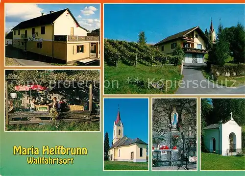 AK / Ansichtskarte Ratschendorf Gasthaus Fauster Wallfahrtskirche Maria Helfbrunn Marienaltar Kapelle Ratschendorf