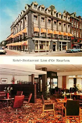 AK / Ansichtskarte Haarlem Hotel Restaurant Lion dOr Gastraum Haarlem