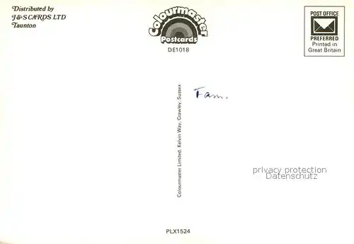 AK / Ansichtskarte South_Devon Gebietskarte South Devon