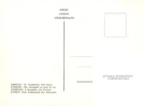 AK / Ansichtskarte Athen_Griechenland Akropolis Fliegeraufnahme Athen_Griechenland