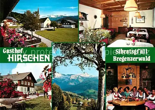 AK / Ansichtskarte Bregenzerwald Gasthof Hirschen Sibratsgfaell Bregenzerwald