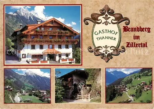 AK / Ansichtskarte Brandberg_Tirol Gasthof Thanner Teilansichten Brandberg Tirol