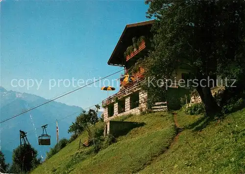 AK / Ansichtskarte Bramberg_Wildkogel Jausenstation Birklstein Seilbahn Bramberg Wildkogel