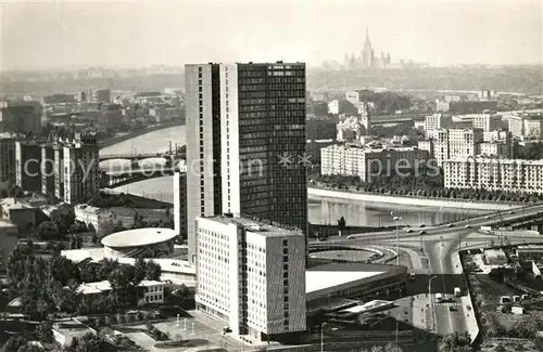 AK / Ansichtskarte Moscow_Moskva CMEA Building and Mir Hotel Moscow Moskva