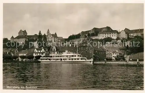 AK / Ansichtskarte Motorschiffe Karlsruhe Meersburg Bodensee  Motorschiffe