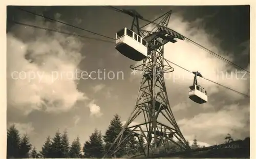 AK / Ansichtskarte Seilbahn Schauinsland Freiburg Breisgau  Seilbahn