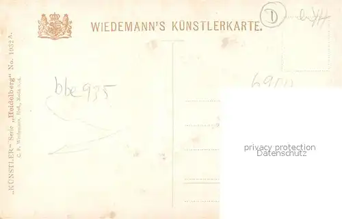 AK / Ansichtskarte Verlag_Wiedemann_WIRO_Nr. 1932 A Heidelberg Schlossaltan Verlag_Wiedemann_WIRO_Nr.