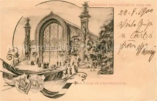 AK / Ansichtskarte Exposition_Universelle_Paris_1900 Palais de l Horticulture  Exposition_Universelle