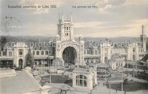 AK / Ansichtskarte Exposition_Universelle_Liege_1905 Vue generale des Halls  Exposition_Universelle