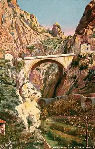 AK / Ansichtskarte Verlag_Tucks_Oilette_Nr. 224 B Montone Pont Saint Louis  Verlag_Tucks_Oilette_Nr.