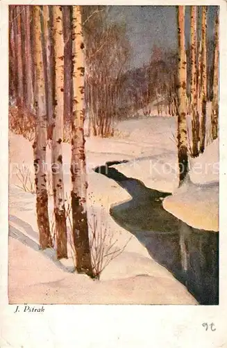 AK / Ansichtskarte Kuenstlerkarte J. Pstrak Polen Kuenstlerkarte