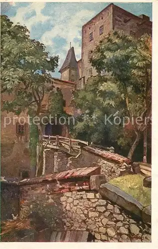 AK / Ansichtskarte Kuenstlerkarte E. Kosy Hrad Buchlov Buchlau Maehren Kuenstlerkarte