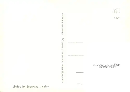 AK / Ansichtskarte Lindau_Bodensee Fliegeraufnahme Hafen Lindau Bodensee