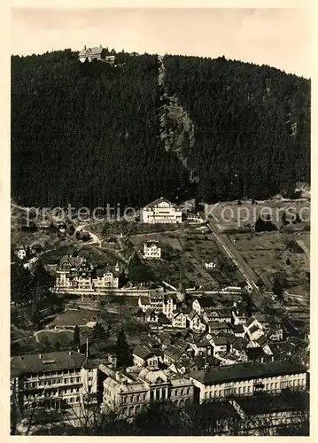 AK / Ansichtskarte Wildbad_Schwarzwald mit Sommerberg Wildbad_Schwarzwald