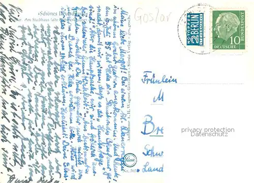 AK / Ansichtskarte Goslar Stadthaus Fachwerk Goslar