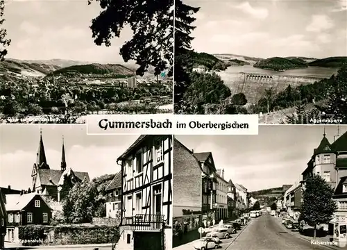 AK / Ansichtskarte Gummersbach Aggertalsperre Kaiserstrasse Gummersbach Schoeppenstuhl Gummersbach