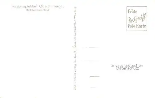 AK / Ansichtskarte Oberammergau Rotkaepchen Haus Oberammergau