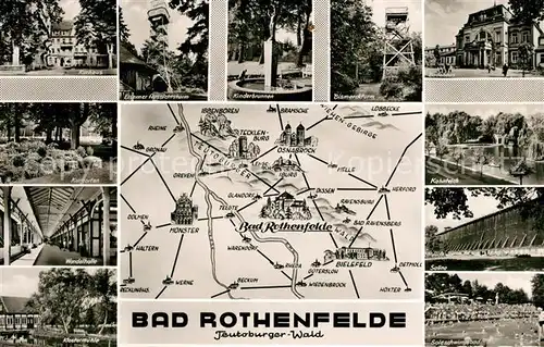 AK / Ansichtskarte Bad_Rothenfelde Saline Bismarckturm Kurhaus Bad_Rothenfelde