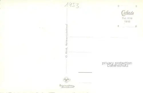 AK / Ansichtskarte Detmold Hermannsdenkmal Detmold