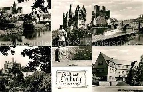 AK / Ansichtskarte Limburg_Lahn Jugendherberge Burg Runkel Schloss Limburg_Lahn