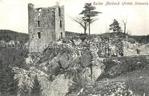 AK / Ansichtskarte Wiesenttal Ruine Neideck Wiesenttal