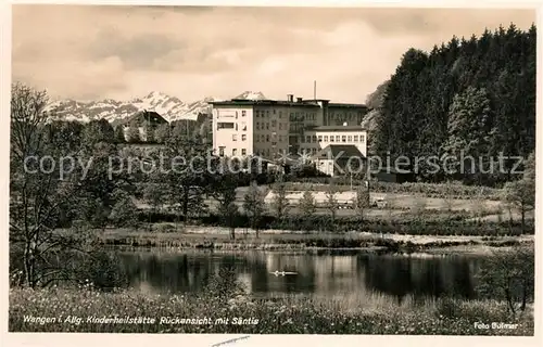 AK / Ansichtskarte Wangen_Allgaeu Kinderheilstaette Saentis Wangen Allgaeu
