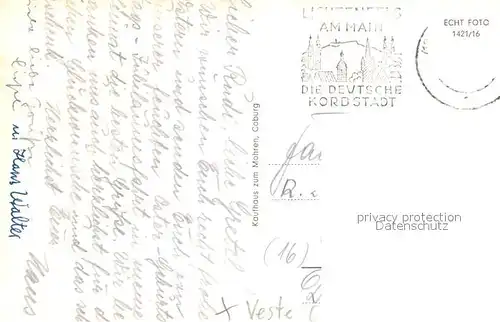 AK / Ansichtskarte Coburg Veste Coburg