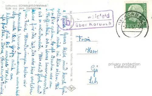 AK / Ansichtskarte Schwalefeld  Schwalefeld