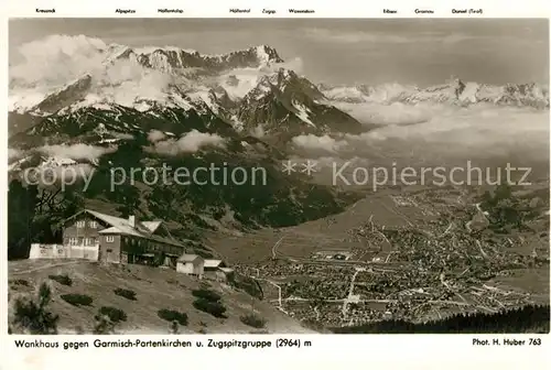 AK / Ansichtskarte Garmisch Partenkirchen Wankhaus Zugspitze Garmisch Partenkirchen