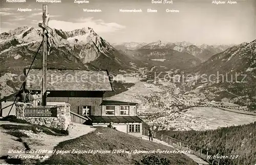 AK / Ansichtskarte Garmisch Partenkirchen Wankhaus Zugspitze Waxenstein Grainau Garmisch Partenkirchen