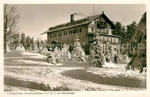 AK / Ansichtskarte Ochsenkopf Unterkunftshaus  Ochsenkopf