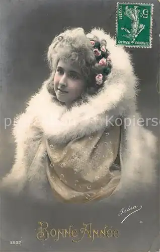 AK / Ansichtskarte Foto_Irisa_Nr. 2537 Neujahr Maedchen Pelz  Foto_Irisa_Nr.