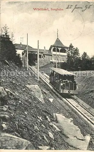 AK / Ansichtskarte Bergbahn Wildbad Schwarzwald  Bergbahn