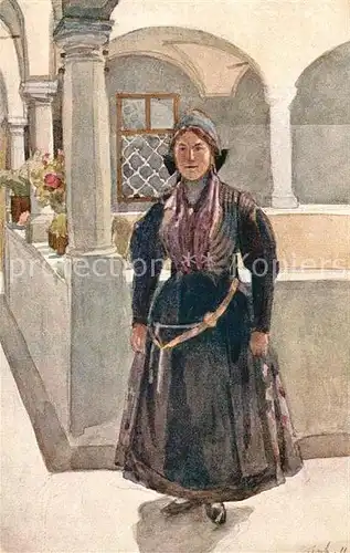 AK / Ansichtskarte Trachten_oesterreich Rosental Kuenstlerkarte L. Resch  Trachten_oesterreich