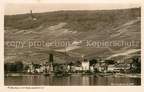 AK / Ansichtskarte Foto_Zeitz_F.G._Nr. 1090 Ruedesheim Nationaldenkmal Foto_Zeitz_F.G._Nr.